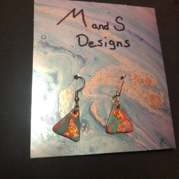 Polymer clay earrings - Picture 1 of 2